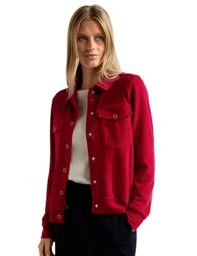 Cecil Damska kurtka sztruksowa B320459, czerwona casualowa, XXL, Casual Red, XXL