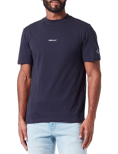 Replay T-shirt męski, 576 Midnight Blue., XXL