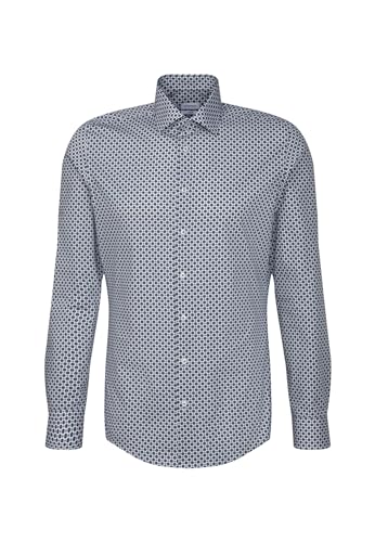 Seidensticker Męska koszula z długim rękawem Extra Slim Fit, zielony, 39