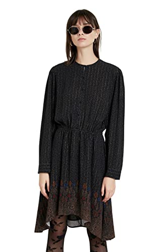 Desigual Sukienka damska 20wwvw50, czarna, 26 krótka EU, czarny, 26 Kurz