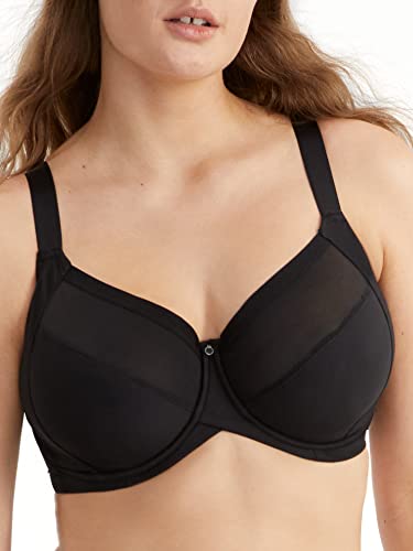 Curvy Kate Damski biustonosz z pełną miseczką, balkonetka, Czarny, 90P
