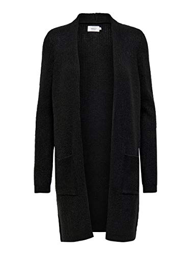 ONLY Damska kurtka z dzianiny Long, czarny, XL