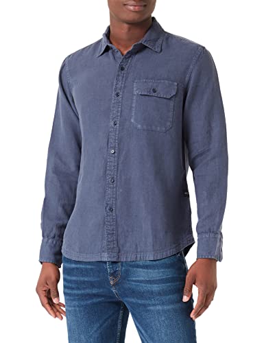 Replay Męska koszula M4082A, 890 DEEP Blue, M, 890 Deep Blue, M