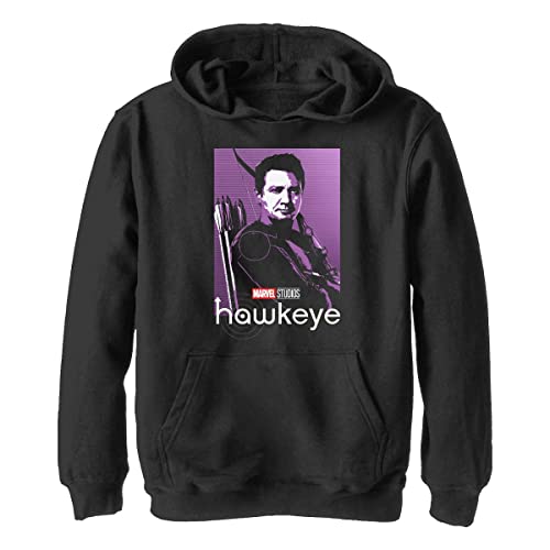 Marvel Chłopięca bluza z kapturem Hawkeye Hawkeye Poppin, czarna, S, czarny, S