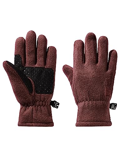 Jack Wolfskin Unisex Dziecięce rękawiczki polarowe Glove K, Boysenberry, 152, Boysenberry, 152