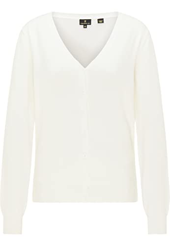 DreiMaster Klassik Damski kardigan, wełniany biały, M/L, biały (wollweiss), M-L