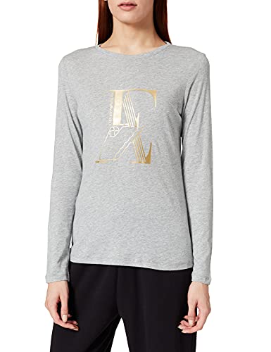 Emporio Armani Damskie spodnie dresowe, jasnoszary melanż, L
