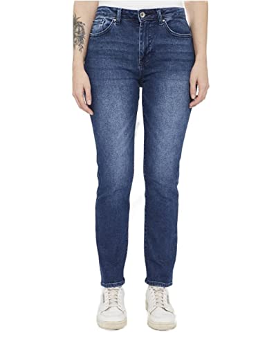 ONLY Dżinsy damskie, niebieski (Dark Blue Denim), 25W / 32L