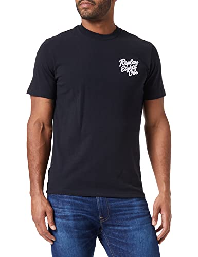 Replay T-shirt męski, 098 BLACK, S