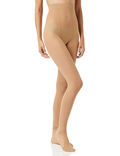 Ulla Popken Damskie duże rozmiary duże rozmiary plus size rajstopy 3-pak, Helanca, 20 den 668121, przezroczysty (odcień 26), 56 duże rozmiary