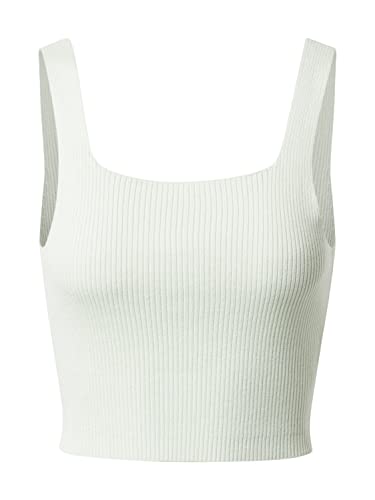 Urban Classics Women's Ladies Cropped Knit Top T-Shirt, lightmint, XS