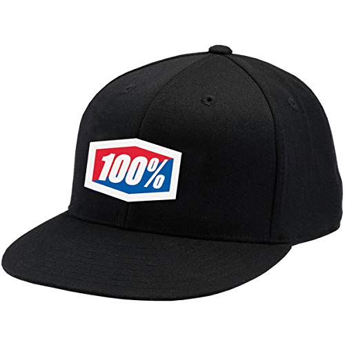 100% CASUAL Oficjalna elastyczna czapka J-fit czarna, czarna, S-M mieszana, czarny, S/M