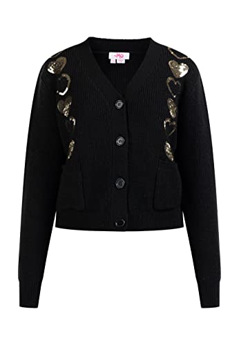 myMo Kardigan damski 12425414, czarny, XS-S