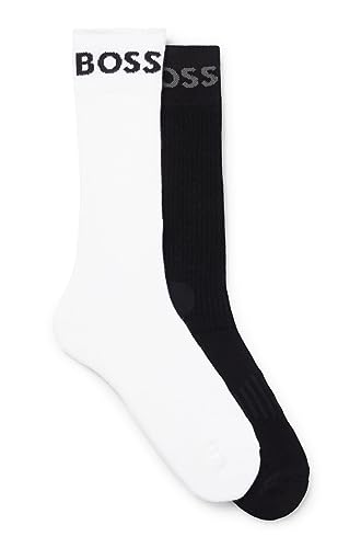 BOSS Męskie skarpety 2P RS Sport Col CC Regular Socks, czarne, 40-46, czarny, 46 EU