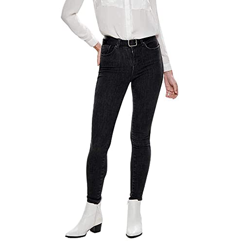 ONLY OnlPower Mid Push Up dżinsy damskie skinny fit, Szary (Medium Grey Denim Medium Grey Denim), (M) W / 30L