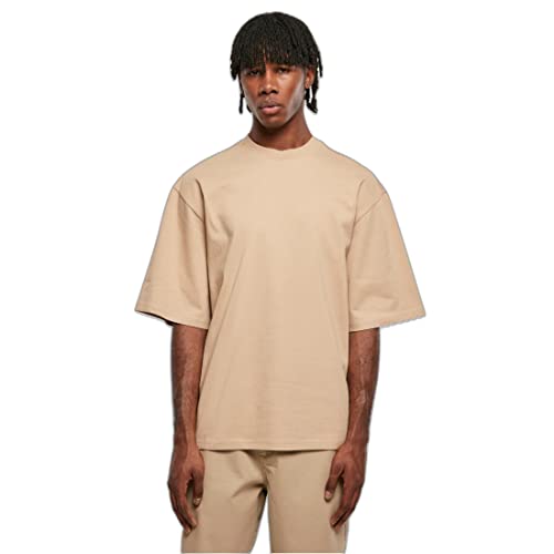 Urban Classics Męska koszulka z długim rękawem organicznym, oversize, dostępna w wielu różnych kolorach, rozmiary S-5XL, beżowy (Unionbei), 3XL