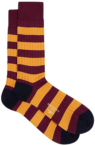 Hackett London Skarpety męskie do rugby, Czerwony (cegła), Small