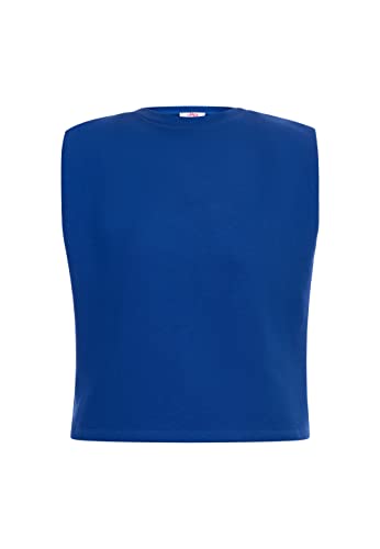 LIBBI Bluza damska 12427199-LI01, błękit królewski, L, królewski błękit, L