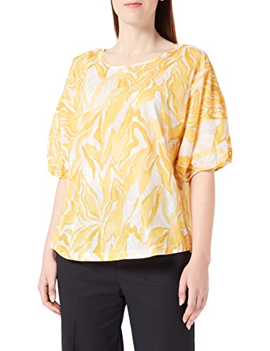 Taifun Damska 360338-11106 bluzka, Golden Cumin we wzory, 38, Złoty Cumin we wzory, 38