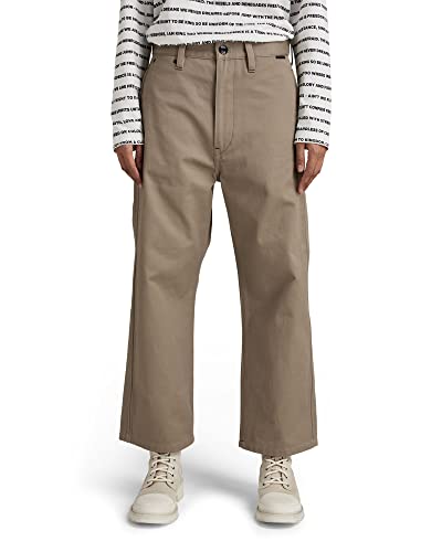 G-STAR RAW Luźne spodnie chinosy damskie, beżowy/khaki (Dk Lever C900-b416), 27W