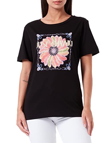 Just Cavalli Koszulka damska, 900 czarny, S