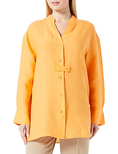 Seidensticker Damska bluzka o regularnym kroju z długim rękawem, pomarańczowa, 48, pomarańczowy, 48