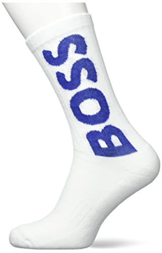 BOSS męskie Qs Rib Logo Cc skarpety męskie, Otwórz White112, 43-46 EU