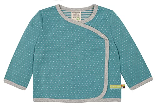 loud + proud Doubleface kurtka dziecięca, certyfikat GOTS, uniseks, Topaz, 122-128