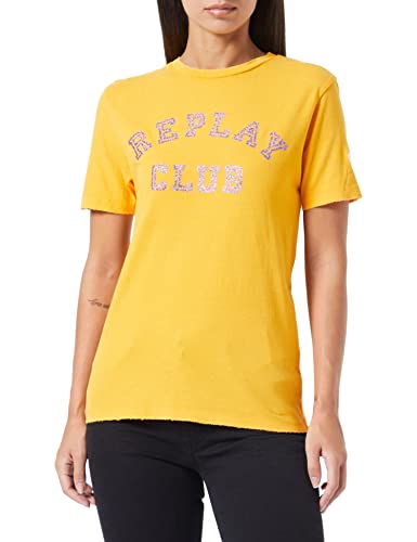 Replay T-shirt damski, 548 Light Orange, M