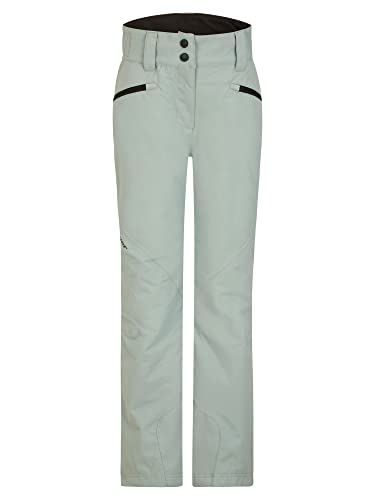 Ziener Dziewczęce spodnie narciarskie Alin | wodoszczelne, wiatroszczelne, ciepłe, Gray Seal Ripstop, 116