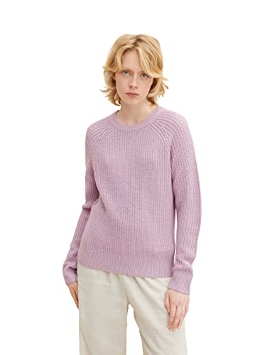 TOM TAILOR Denim Damski Sweter z dzianiny Basic 1034527, 28995 - Soft Mauve, XS