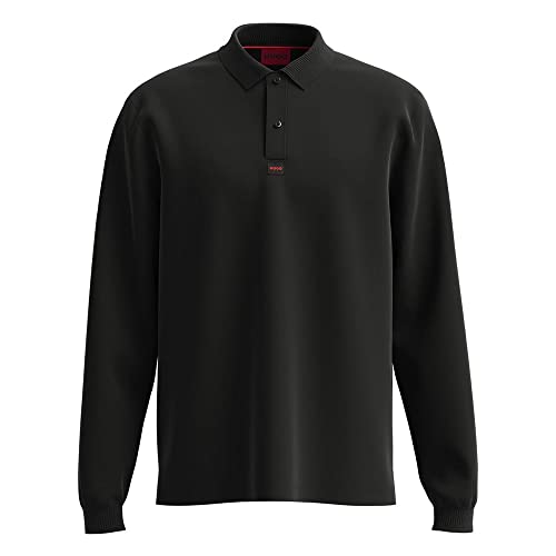 HUGO Męska koszulka polo, Black7, S