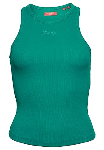 Superdry Code SL Essential Tank Top W6011542A Deep Lake Turquoise 10 Kobieta, Głębokie Jezioro Turkusowe, 36