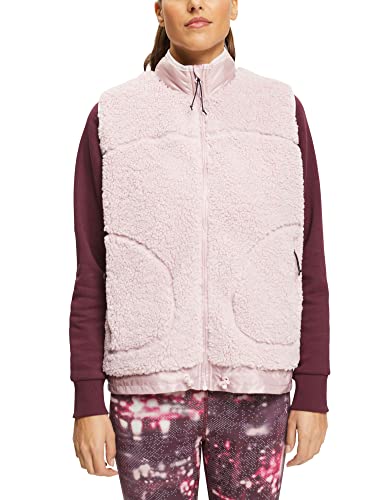 ESPRIT Sports Damska kamizelka Per Teddy Vest Teddy, Lavender, XXL