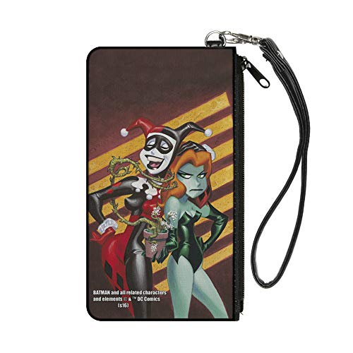 Buckle-Down Junior's Zip Wallet Harley Quinn Poison Ivy Small, Multicolor, 6,5