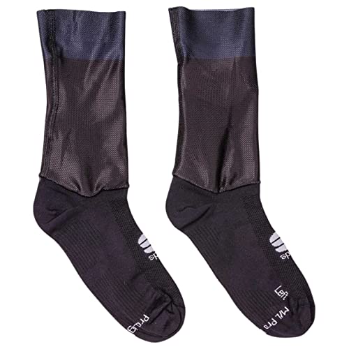 Sportful Męskie skarpety Light, czarne/niebieskie (Galaxy Blue), XL
