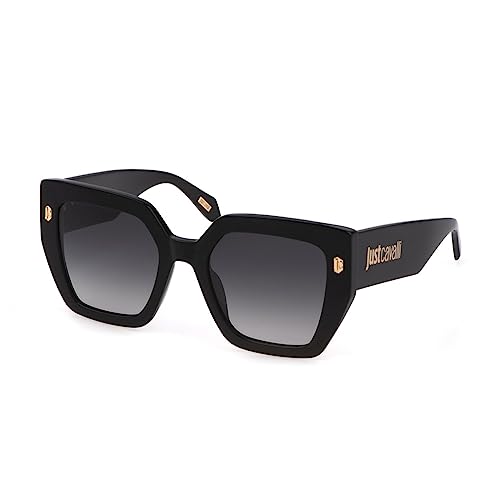 Just Cavalli Okulary damskie, Shiny Black, 53