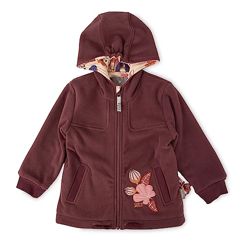Sigikid Mini dziewczęca kurtka polarowa Autumn Forest, czerwony, 98 cm