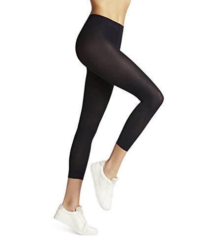 FALKE Kobiety Legginsy Pure Matt 50 DEN Capri W LE Półprzezroczyste 50 Den półprzezroczyste jednokolorowe 1 Para, Niebieski (Marine 6179), L
