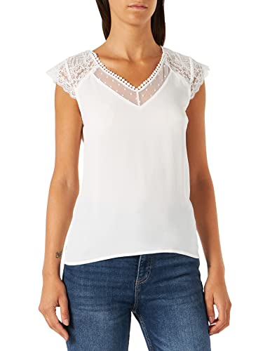 Naf Naf koszulka damska Ochardon, kość słoniowa, XS