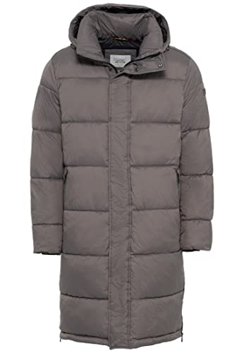 camel active Męski płaszcz 410430/8E52, ciemnoszary (Dark Grey), 48 (DE)