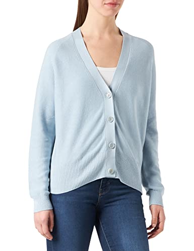 BOSS Damski sweter rozpinany C_faduana, Granatowy 417, S