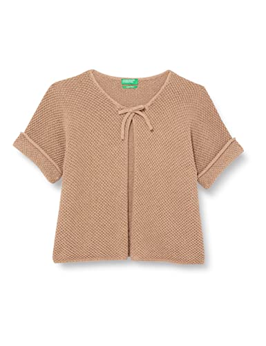 United Colors of Benetton Dziewczęcy kardigan sweter, caramello 68h, 130 cm