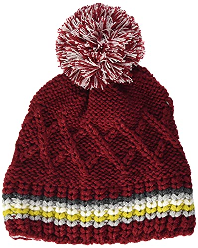 Sterntaler Niemowlęta dziewczynka czapka dziergana romby czapka, ciemnoczerwony, 53 cm