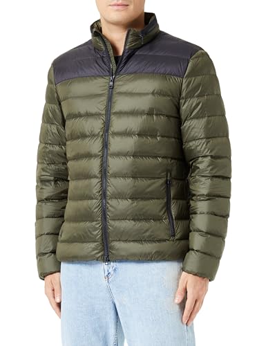 Geox Męska kurtka M Regio, Olive Night/Black, 50