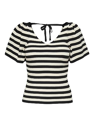 ONLY Damski top z dzianiny, detal pleców, Kamie? Pumeksowy, S