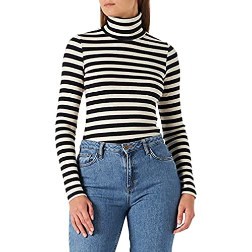 Mavi Damski top T-shirt, czarny w paski, S