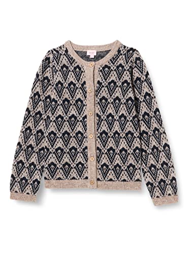 Noa Noa Dziewczęca Mini Girl Beckynnm kardigan, Combi Brown/Blue, 11 Lat