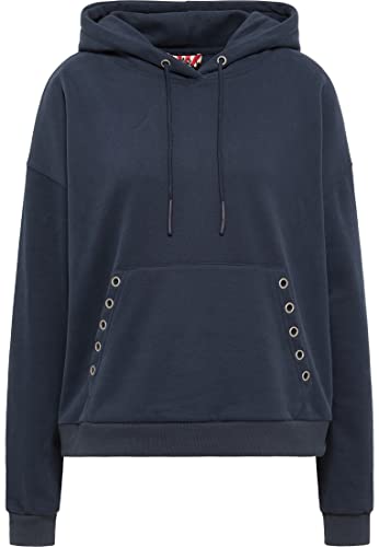 MYMO ROCKS Damska bluza z kapturem ucy, ciemnoniebieska, M, granatowy, M