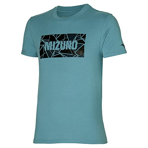 Mizuno Damska koszulka Athletic Tee, Niebieski - Smoke Blue, S